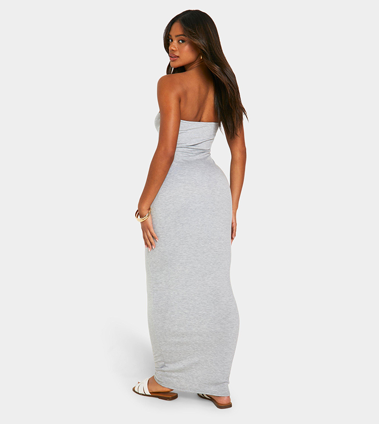 Super Soft Off Shoulder Bandeau Maxi Dress