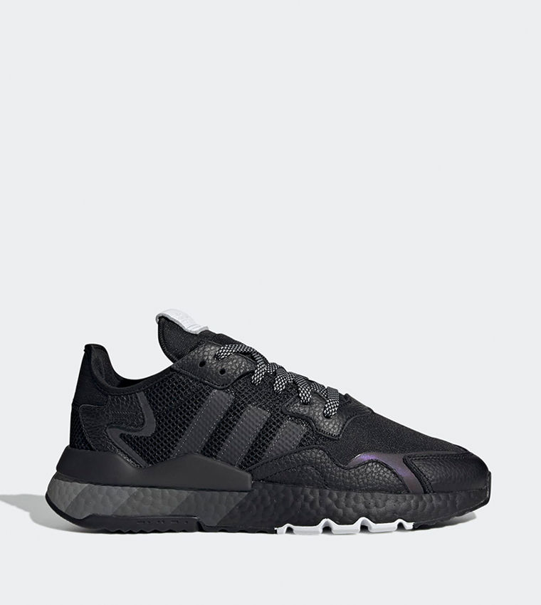 Adidas nite jogger triple black sale