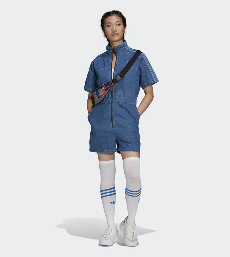 Buy Adidas Adicolor Denim Jumpsuit In Blue | 6thStreet Saudi Arabia