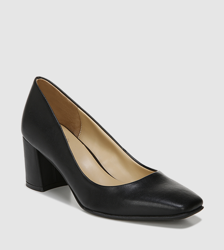 WARNER Pointed Toe Block Heel Pumps