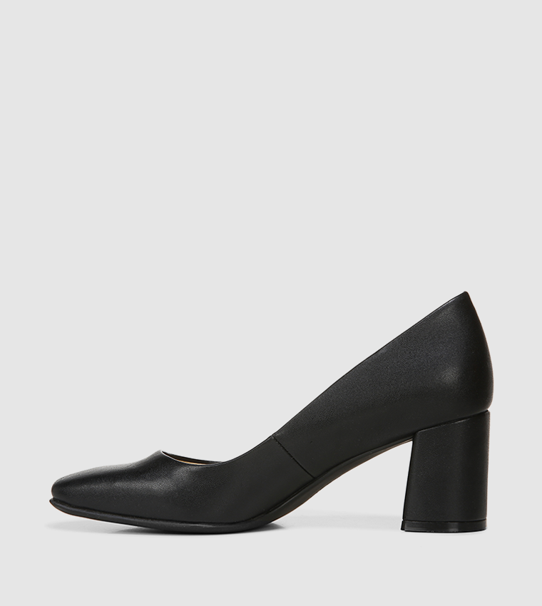 WARNER Pointed Toe Block Heel Pumps