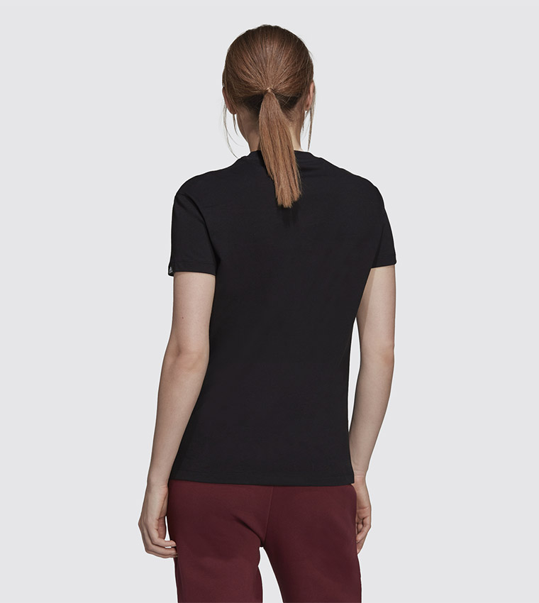Buy Adidas Women Foil Box Graphic T Shirt In Black | 6thStreet Saudi Arabia