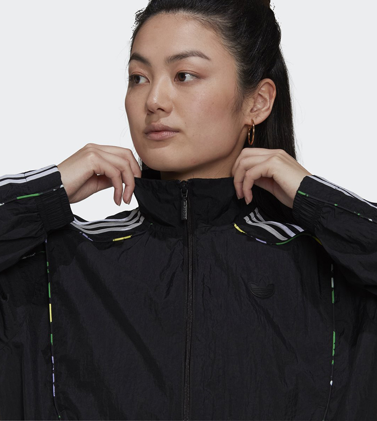 Adidas track best sale jacket womens floral