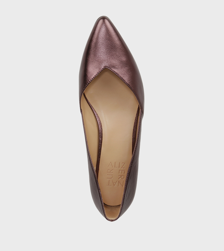 HAVAA Textured Slingback Pumps