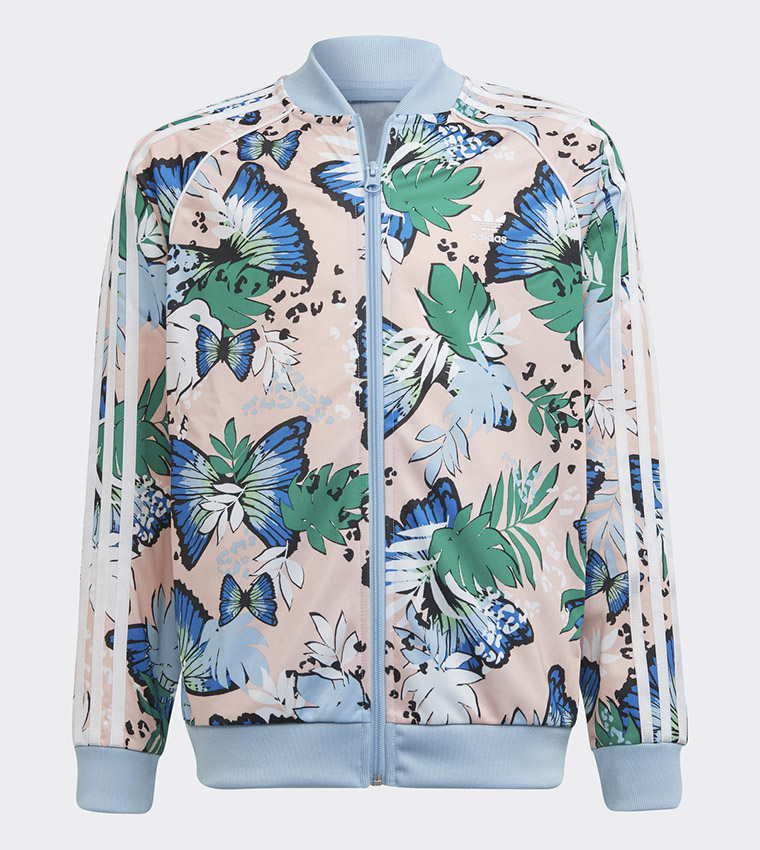 Adidas flower track jacket on sale