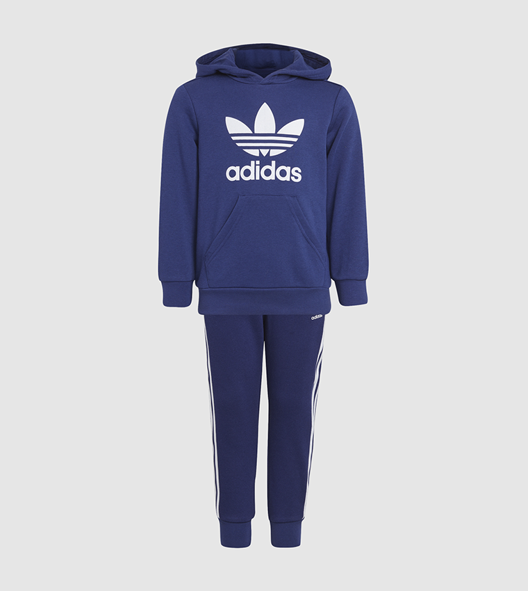 Boys adidas trefoil hoodie hotsell