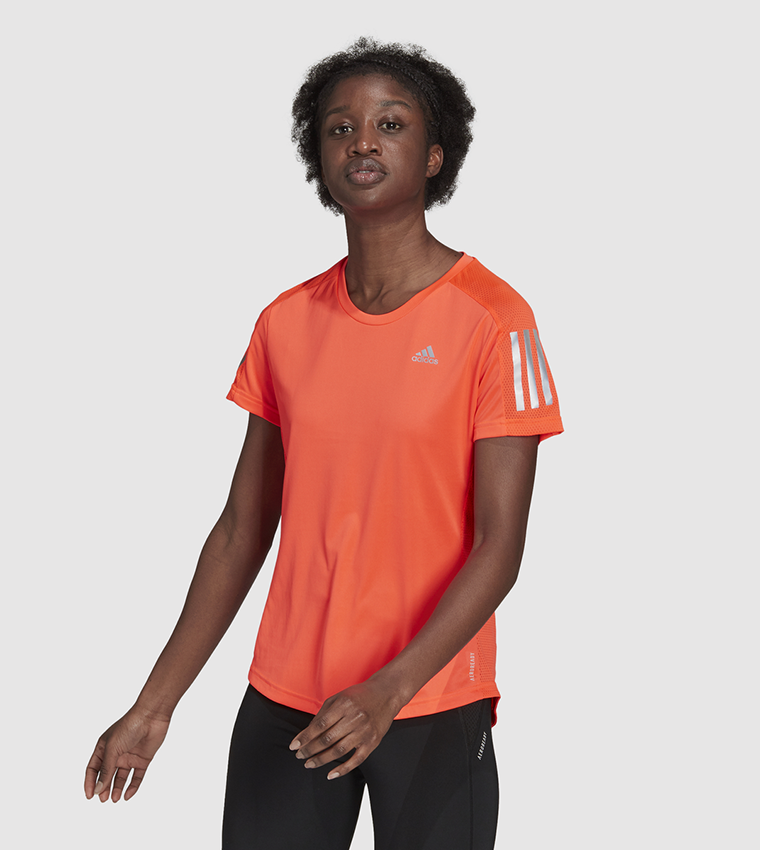 Adidas womens red t cheap shirt