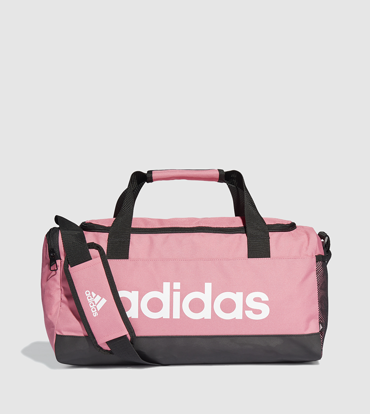 Buy Adidas Essentials Logo Duffel Bag Extra Small In Pink | 6thStreet Qatar