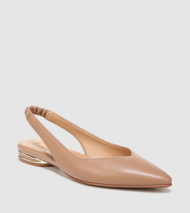 Buy Naturalizer HALOO Pointed Toe Slingback Flat Sandals In Beige