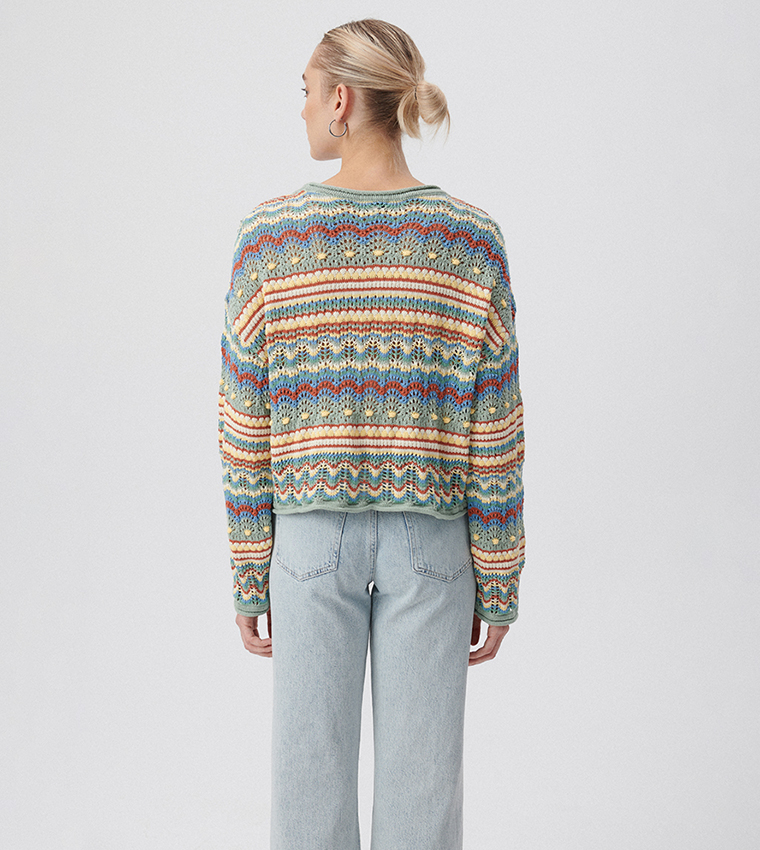 Buy Mavi Patterned Oversized Sweater In Multiple Colors