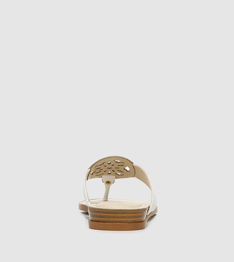 RAEGAN T-Strap Flat Sandals