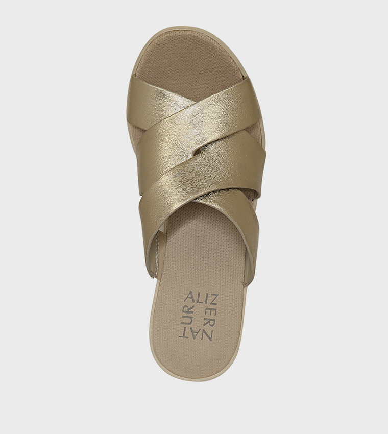 ROWENAA Criss-Cross Strap Wedge Sandals