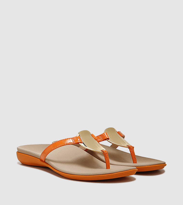 RAYSA Round Toe Flat Sandals