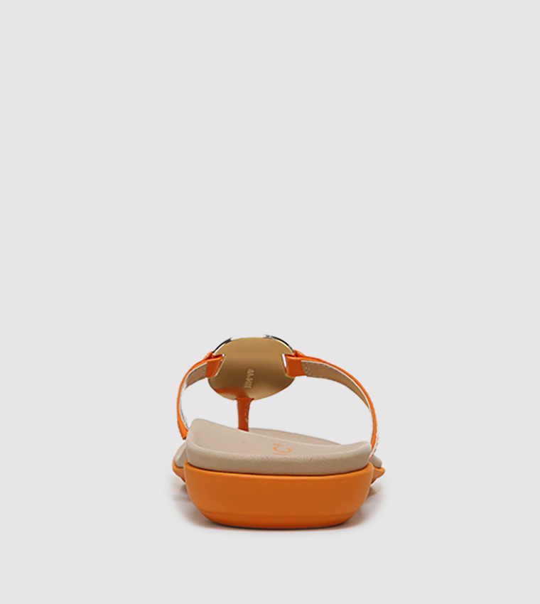 RAYSA Round Toe Flat Sandals