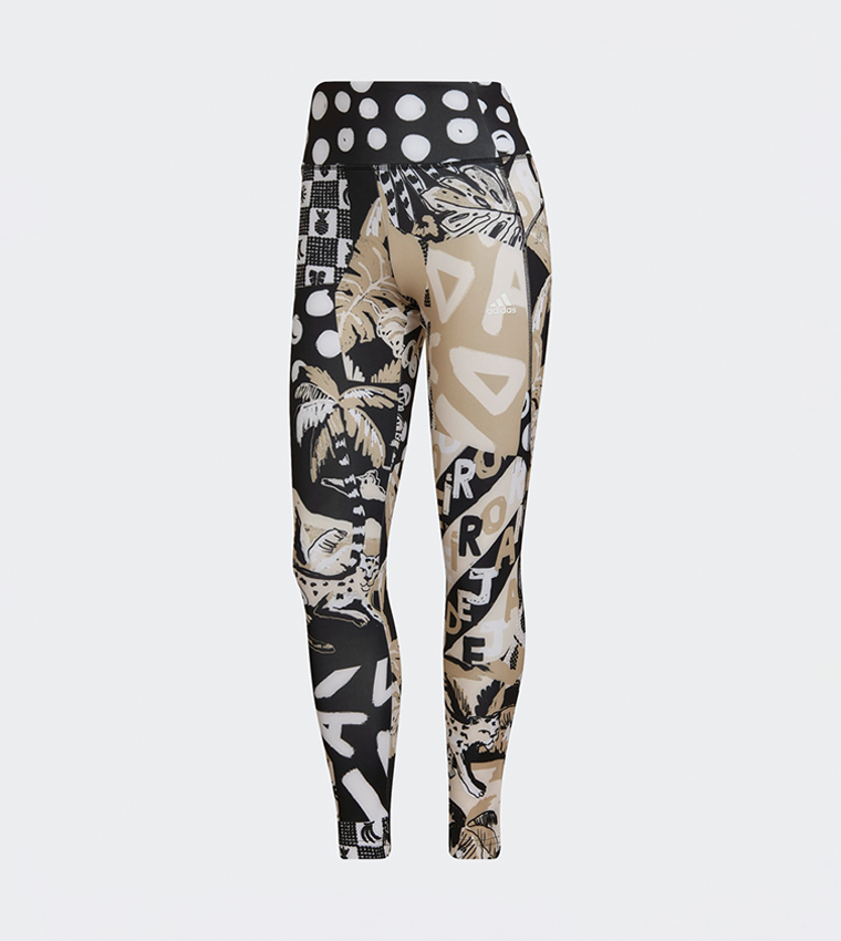 Farm Print Feel Brilliant AEROREADY High-Waisted 7/8 Tights