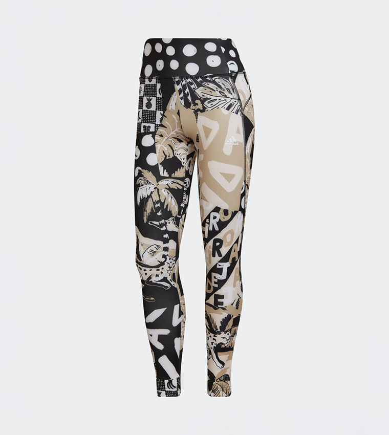 Farm Print Feel Brilliant AEROREADY High-Waisted 7/8 Tights