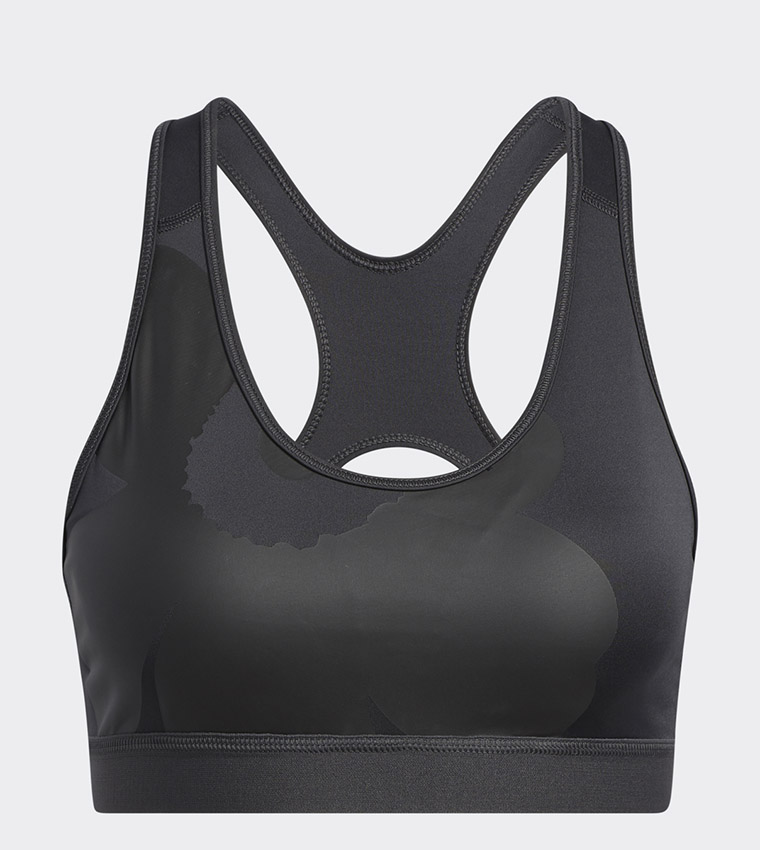 Buy Adidas Marimekko Believe This Medium Support Bra In Grey