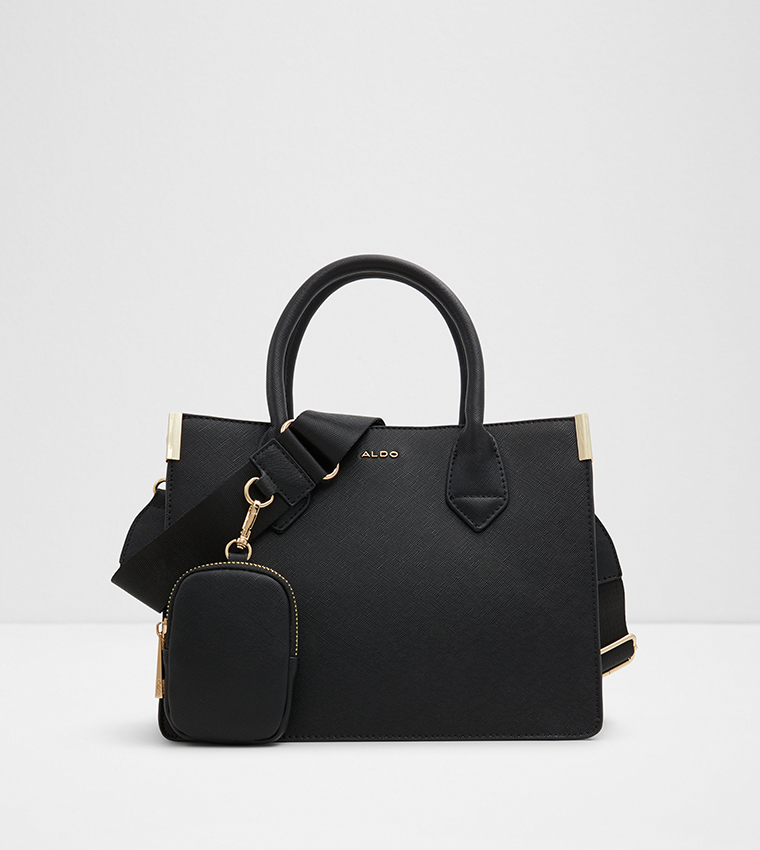 HAISWEN Textured Satchel Bag with Coin Pouch