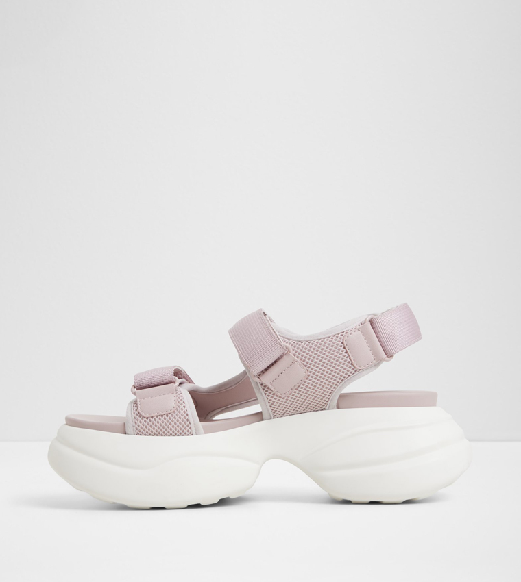 HALALERIA Velcro Closure Platform Sandals