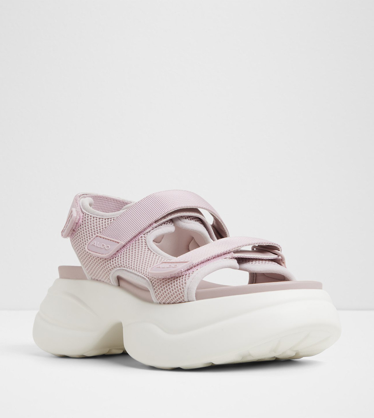 HALALERIA Velcro Closure Platform Sandals