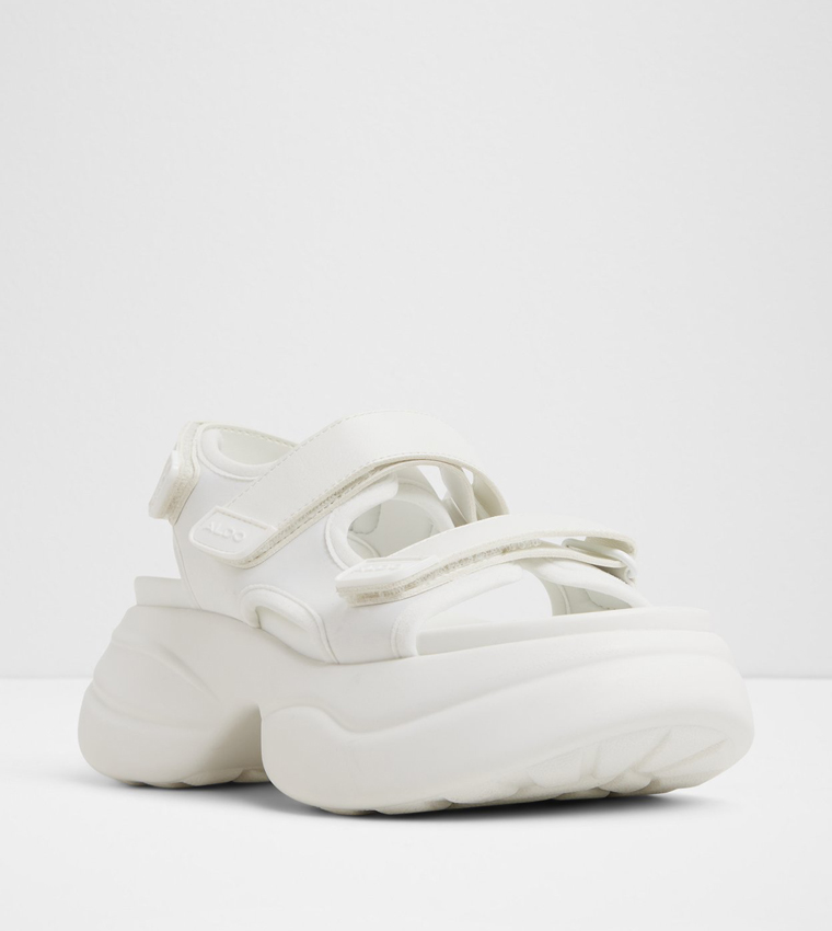 HALALERIA Velcro Closure Platform Sandals