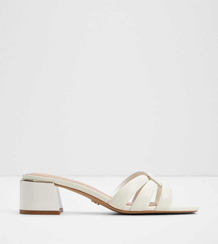 HANNE Textured Heeled Sandals