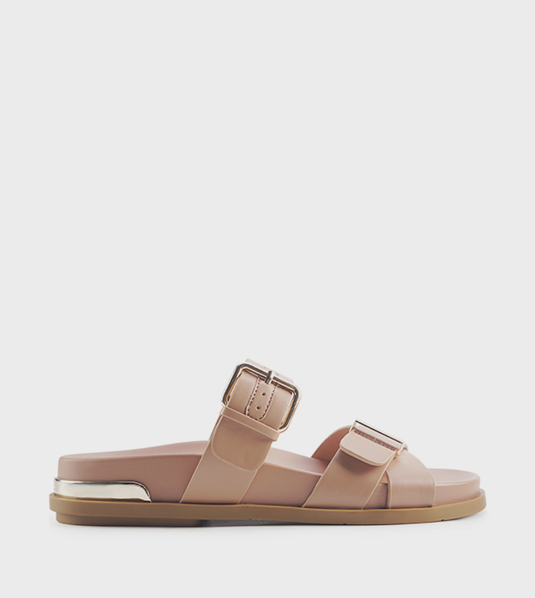 HARPEN Buckle Detail Comfort Sandals