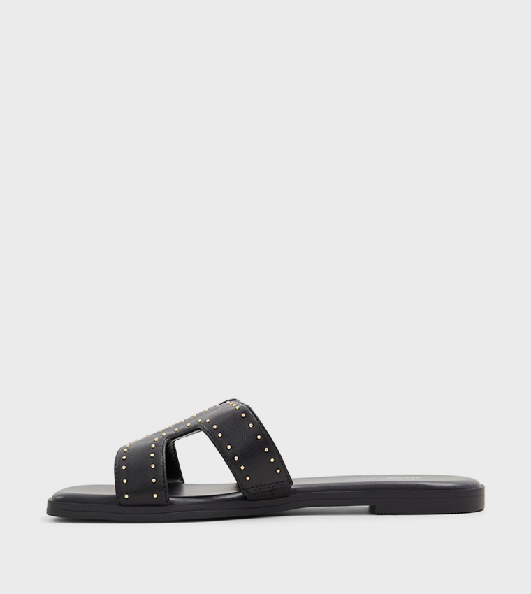 HAYLEE Open Toe Flat Sandals