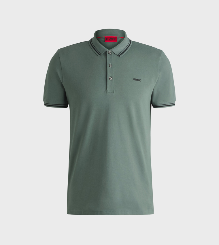 Logo Detail Short Sleeves Polo T-Shirt