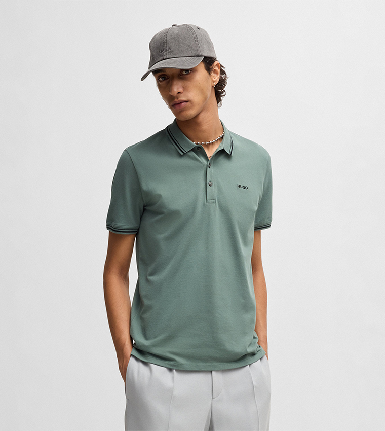 Logo Detail Short Sleeves Polo T-Shirt