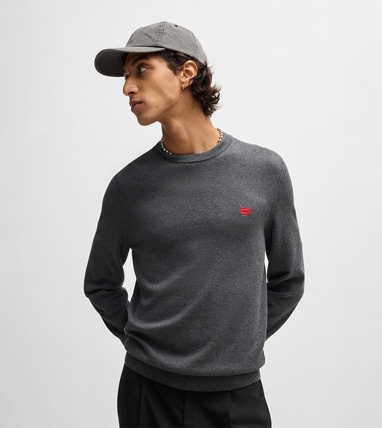 Logo Detail Long Sleeves Sweater