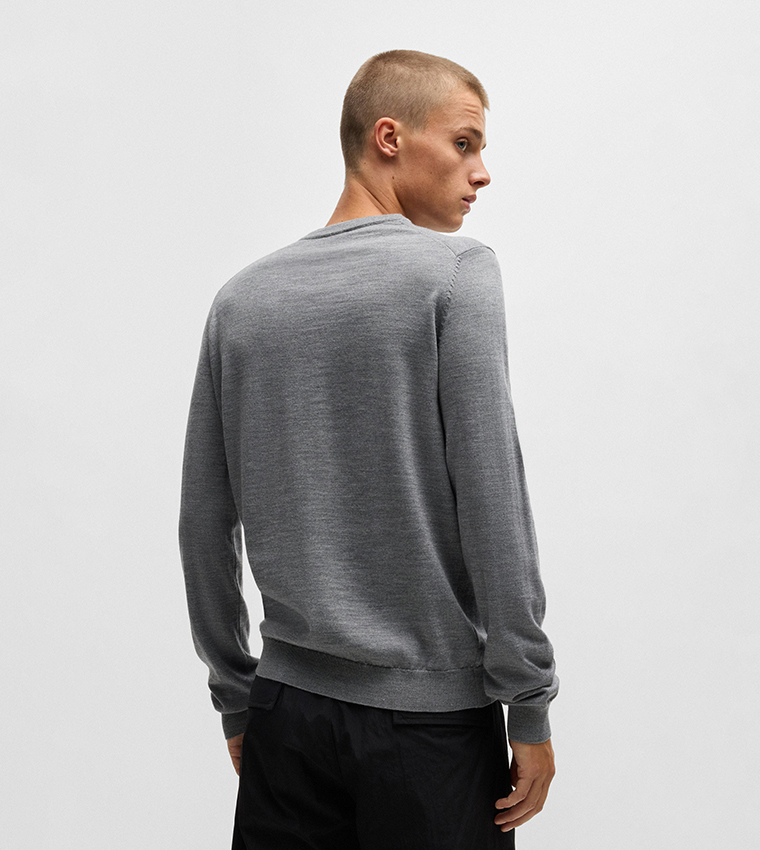 Textured Crew Neck Sweater