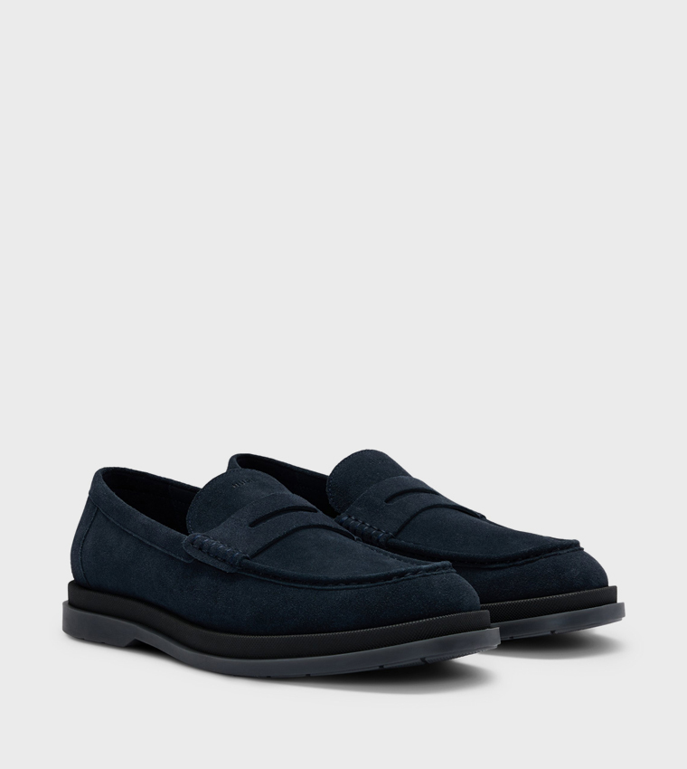 Solid Suede Loafers