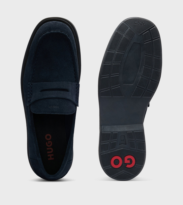 Solid Suede Loafers