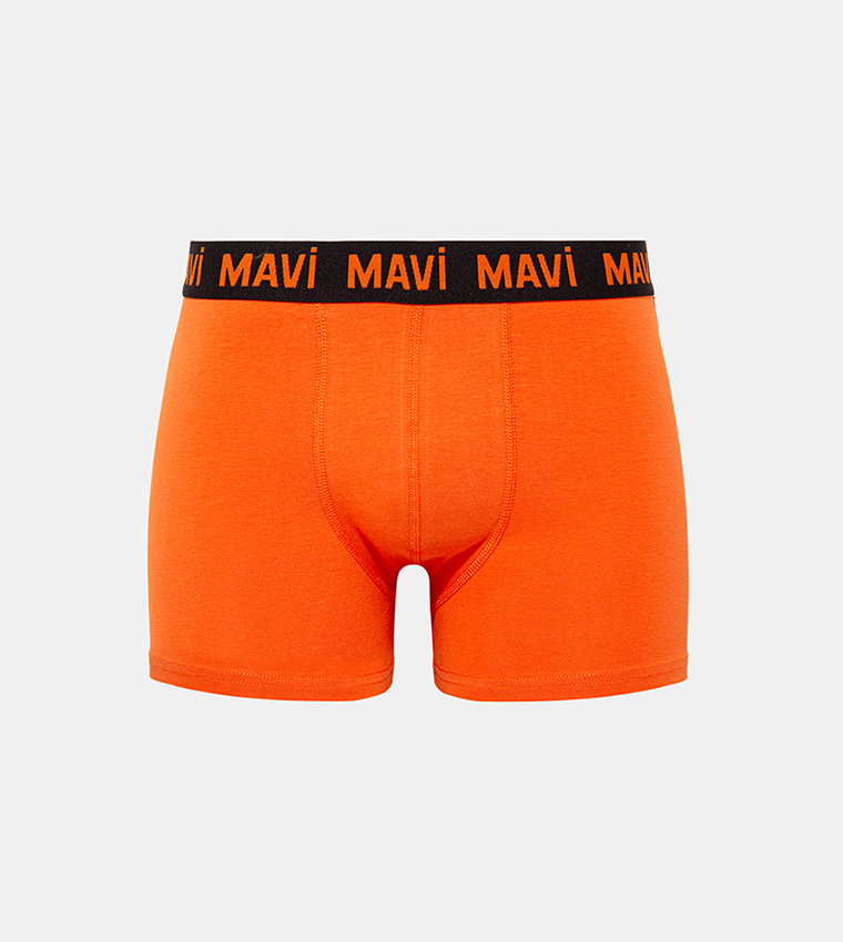 Buy Mavi Logo Waistband Trunk In Orange | 6thStreet Qatar