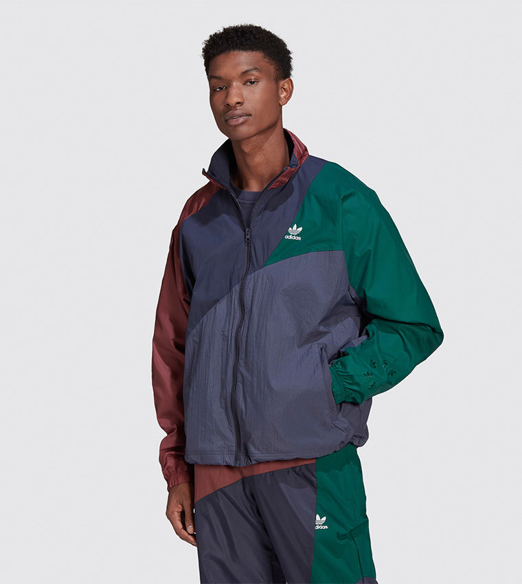 Adidas block track on sale top