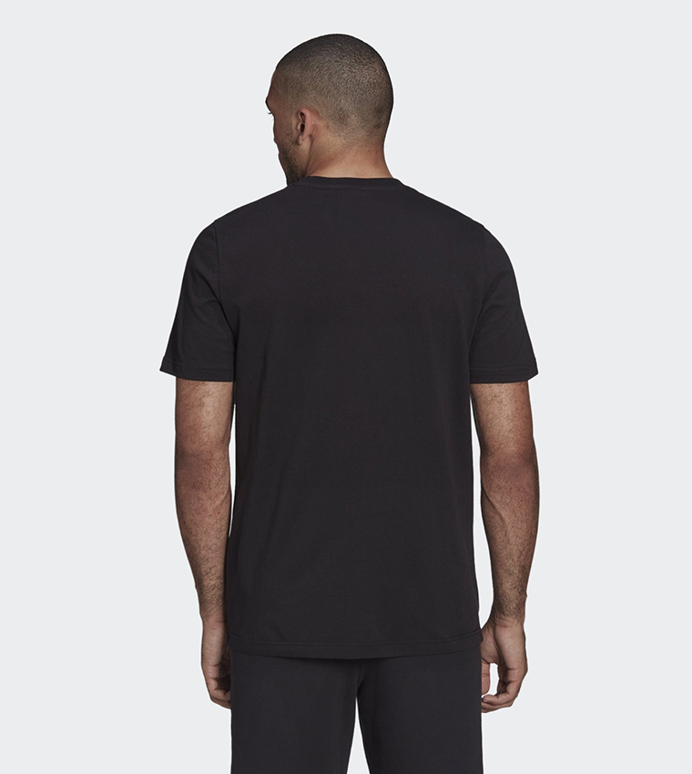 Plain black sales adidas shirt