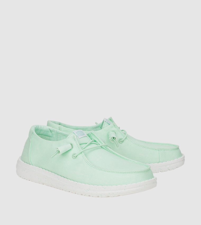 WENDY Stretch Canvas Slip-On Shoes