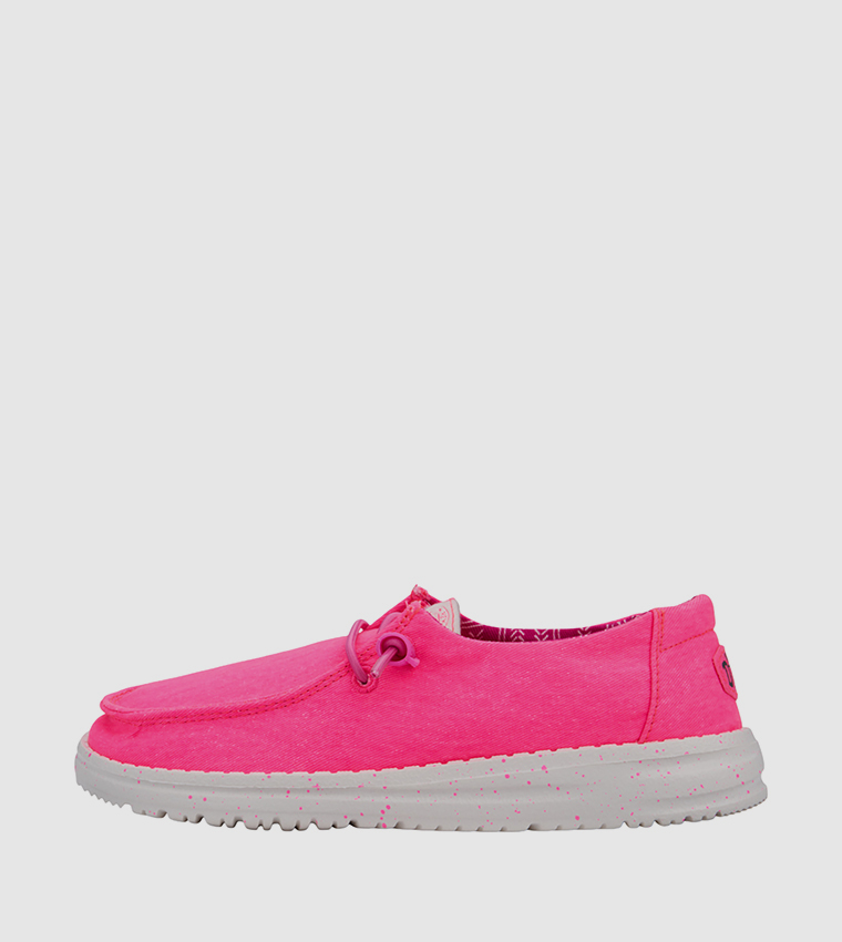 WENDY Y Stretch Canvas Slip-On Shoes