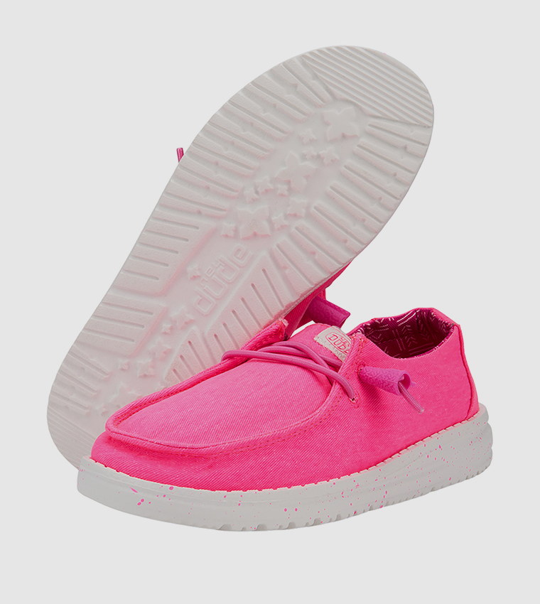 WENDY Y Stretch Canvas Slip-On Shoes