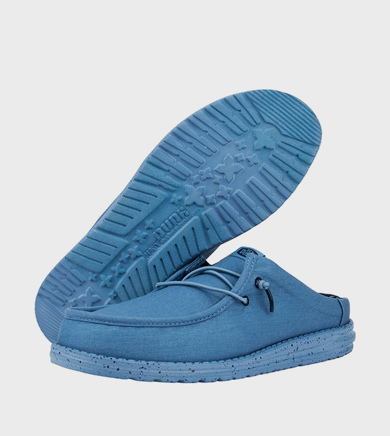 WALLY Stretch Canvas Mule Shoes