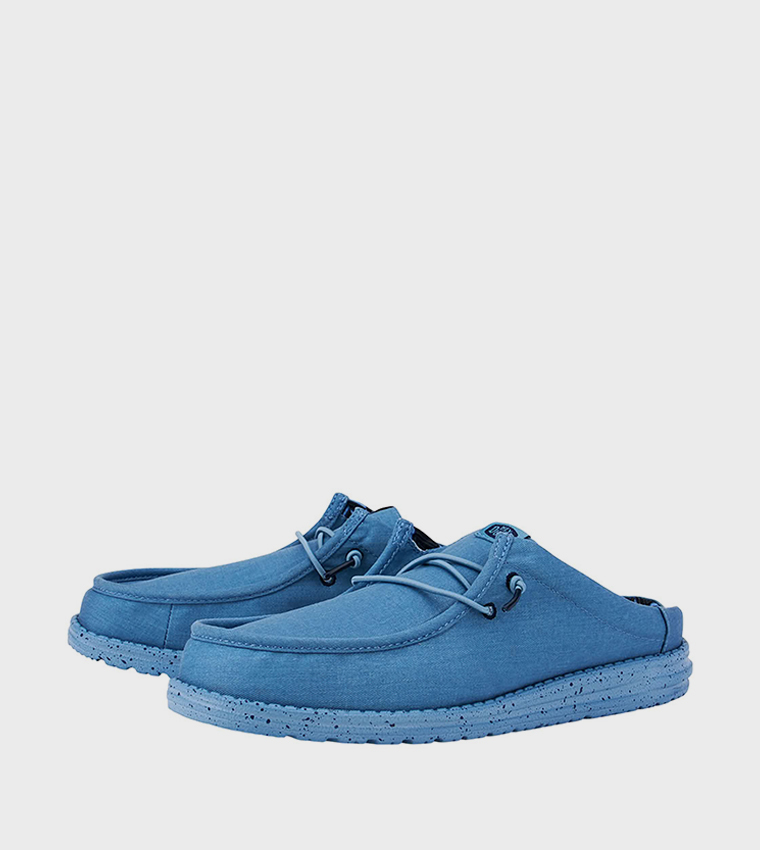 WALLY Stretch Canvas Mule Shoes