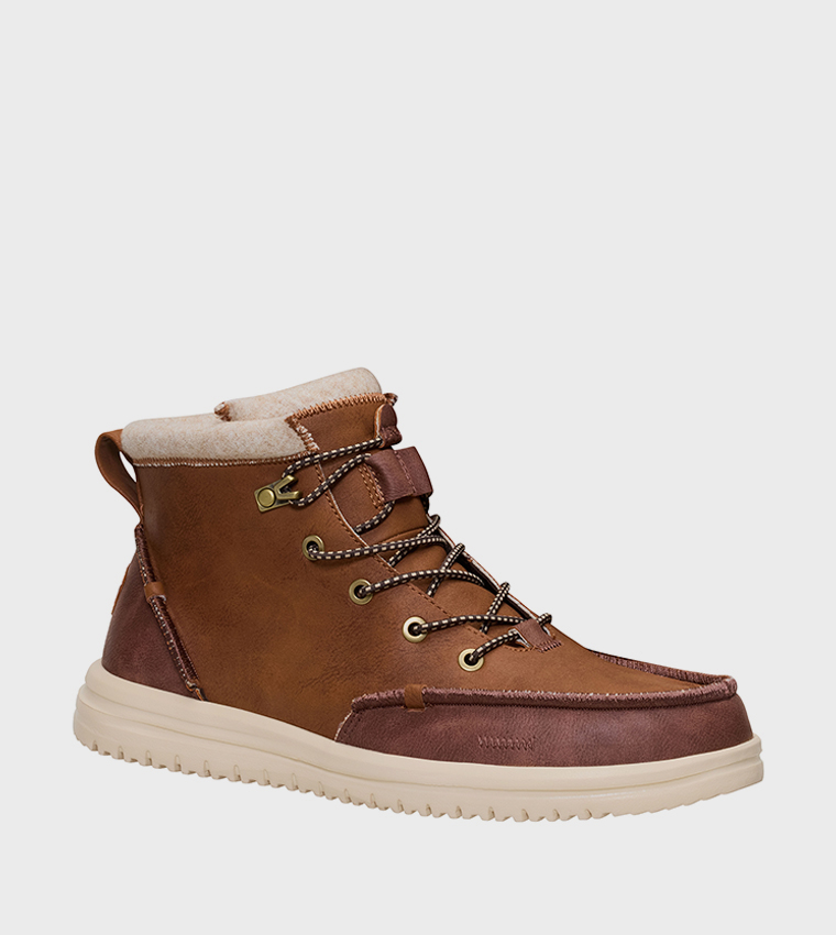 BRADLEY Classic Tumbled Lace-Up Boots