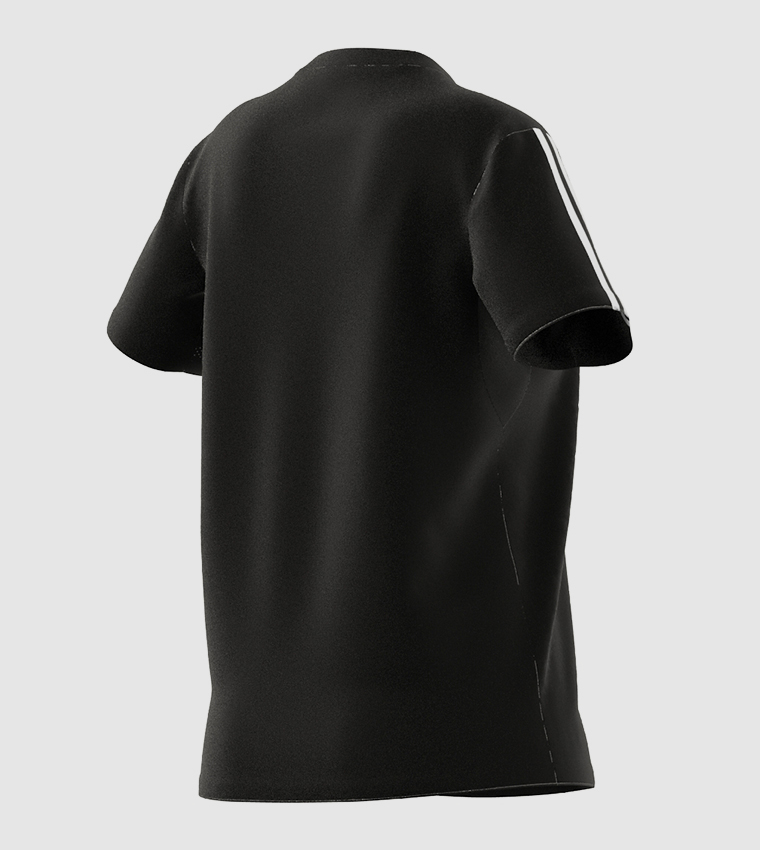 adidas Originals STRIPES TEE UNISEX - T-shirt imprimé - black/noir