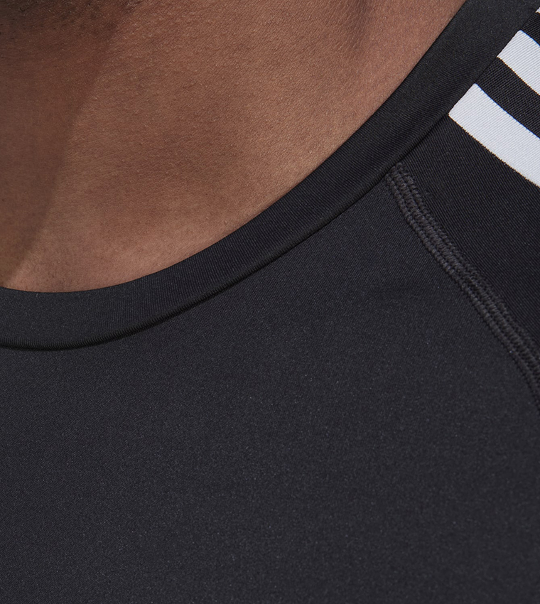 Techfit 3-Stripes Training Long Sleeve T-Shirt