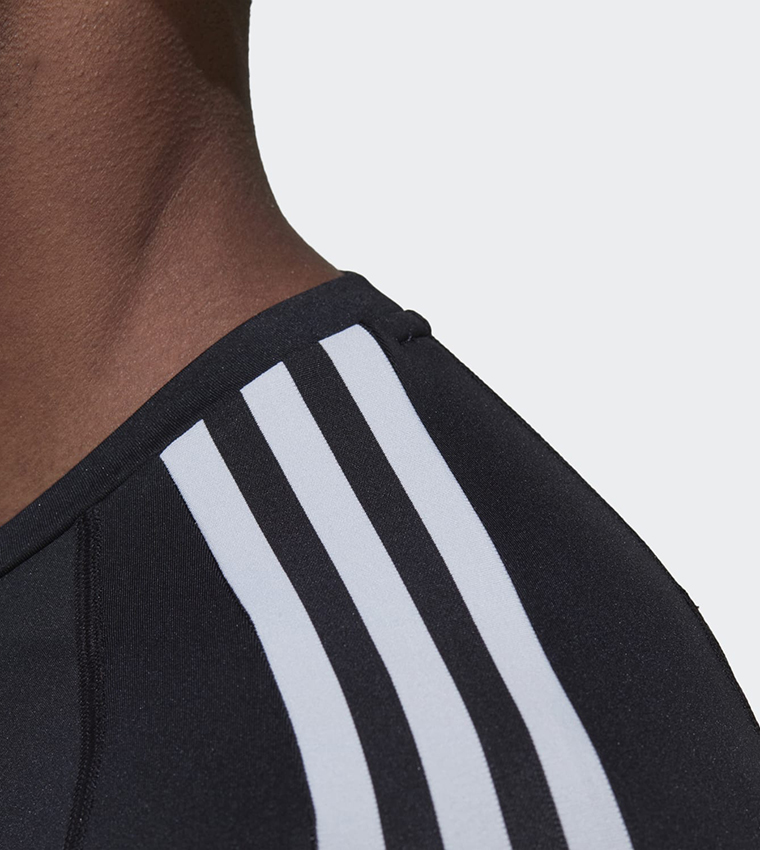 Techfit 3-Stripes Training Long Sleeve T-Shirt