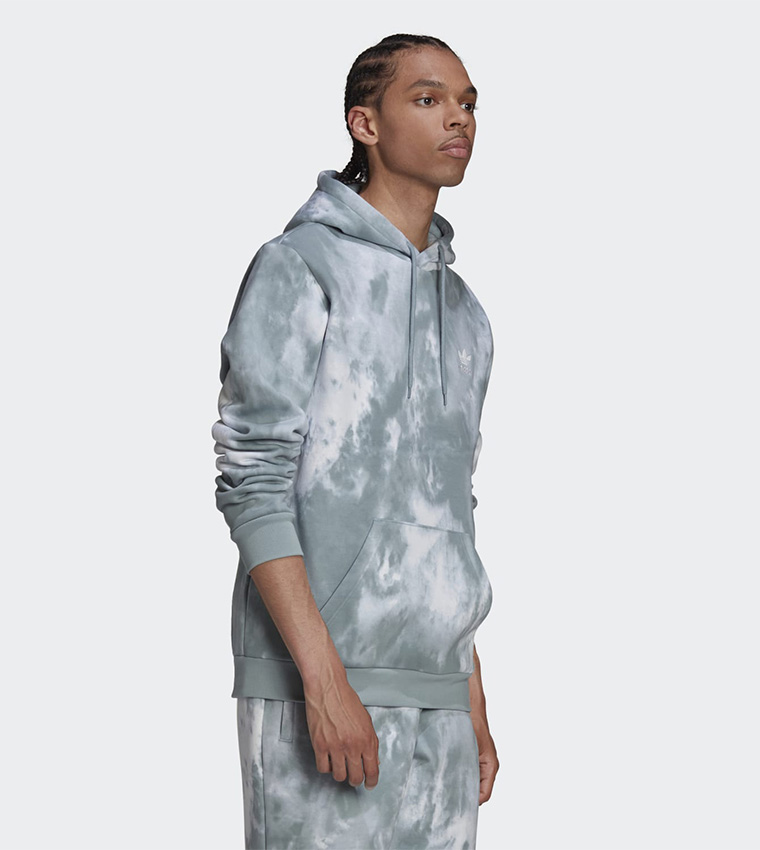 Adidas grey tie dye hoodie sale