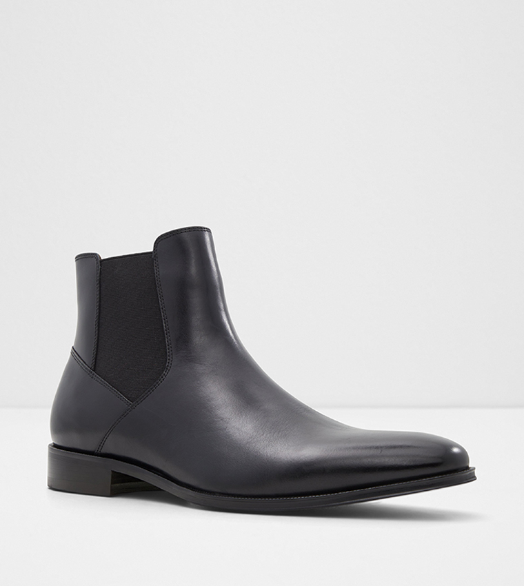 Aldo mens black chelsea boots online