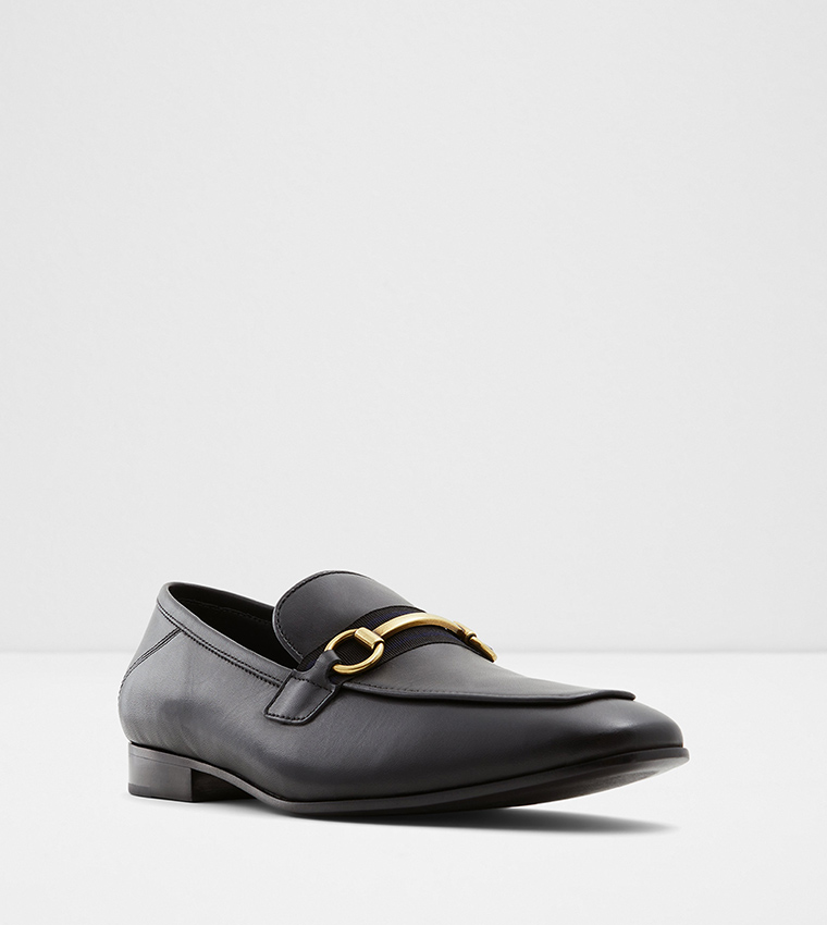 Buy Aldo Heliothis Slip On Penny Loafers In Black | 6thStreet Qatar