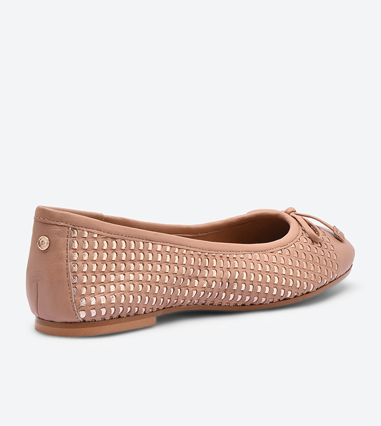 Dune hennah woven 2025 ballerina shoes